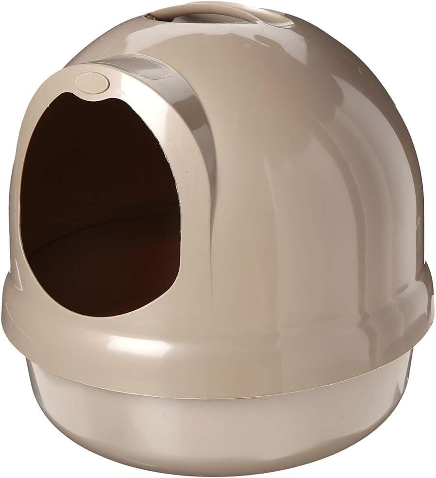 Petmate Booda Dome Cat Litter Box for Indoor Cats, Titanium