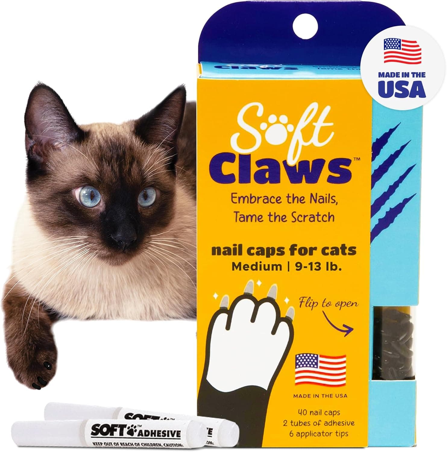 Soft Claws Feline Nail Caps Cat Claw Caps