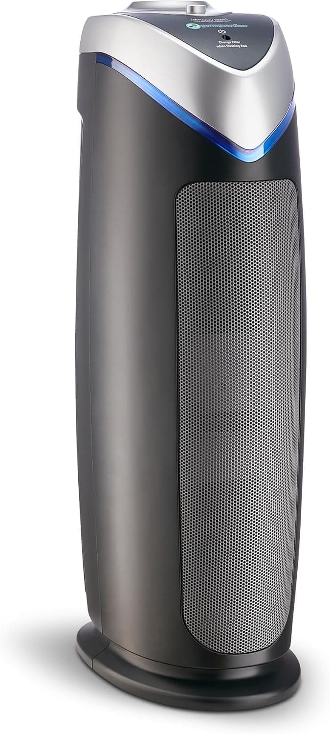 GermGuardian HEPA Air Purifier for Large Rooms, Filters Pet Dander, Dust, Pollen, Smoke, Scents, AC4825E, 22" 