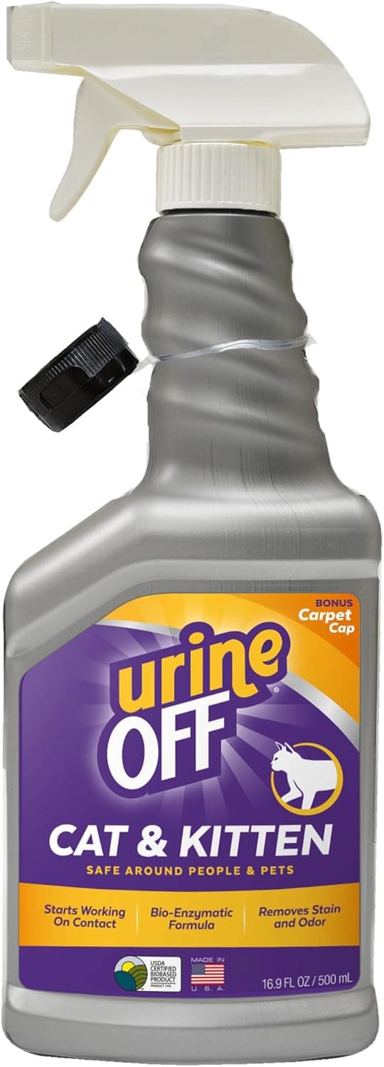 urineOFF Kitten & Cat Odor & Stain Remover Bio-Enzymatic 16.9oz