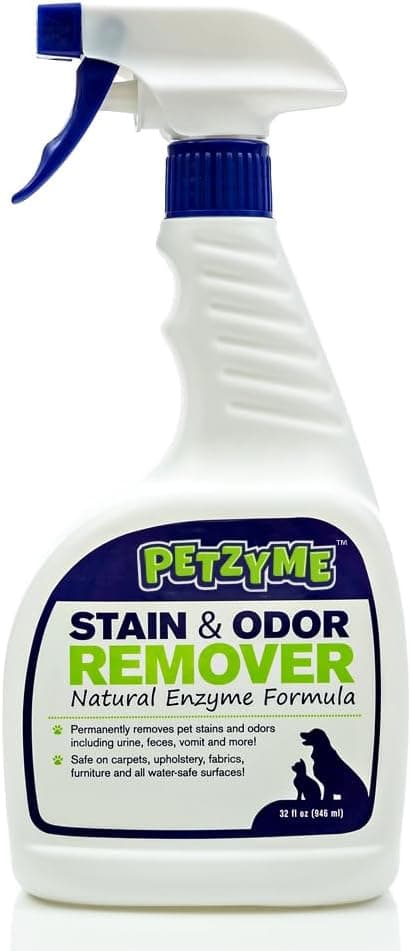 Petzyme Pet Stain Remover & Odor Eliminator Enzyme Cleaner 32oz
