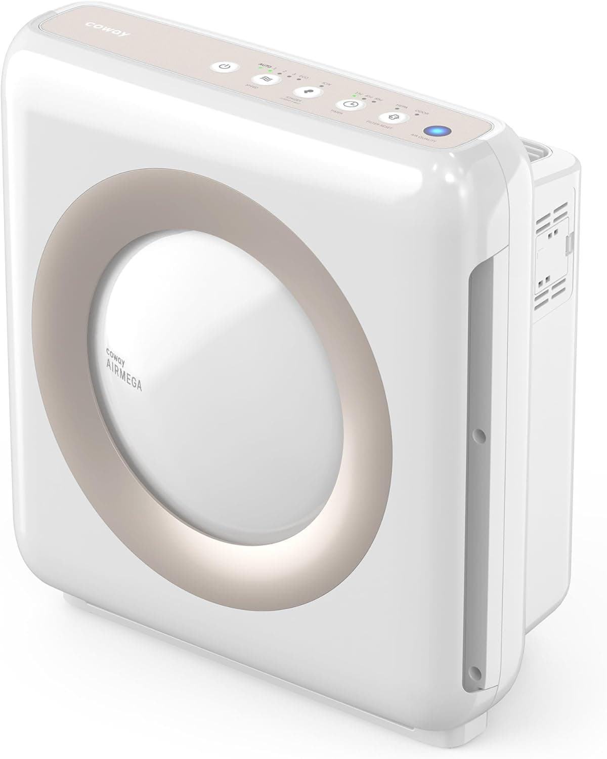 COWAY Airmega Mighty AP-1512HH(W) Air Purifier, True HEPA Filter for Smoke, Allergies, Pet Dander, Odor, Air Q
