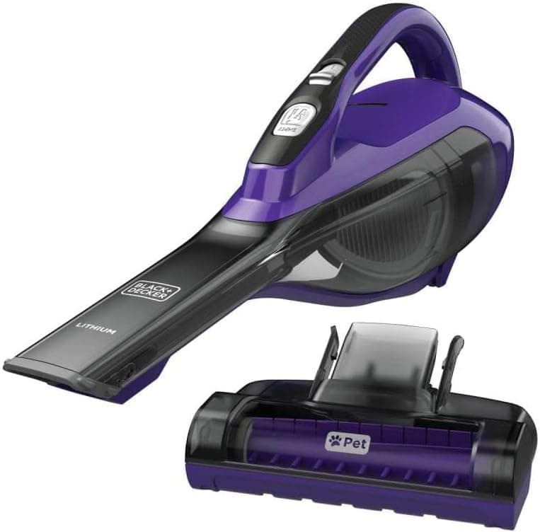 BLACK+DECKER dustbuster furbuster AdvancedClean Cordless Pet Handheld HLVA325JP07