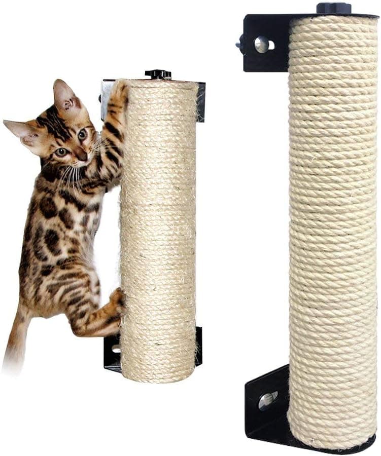 IXI Cat Scratching Post with Sisal for Indoor Cats (3.5x13.7 in)