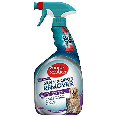 Simple Solution Pet Stain & Odor Remover, Enzyme Stain Cleaner, 32oz