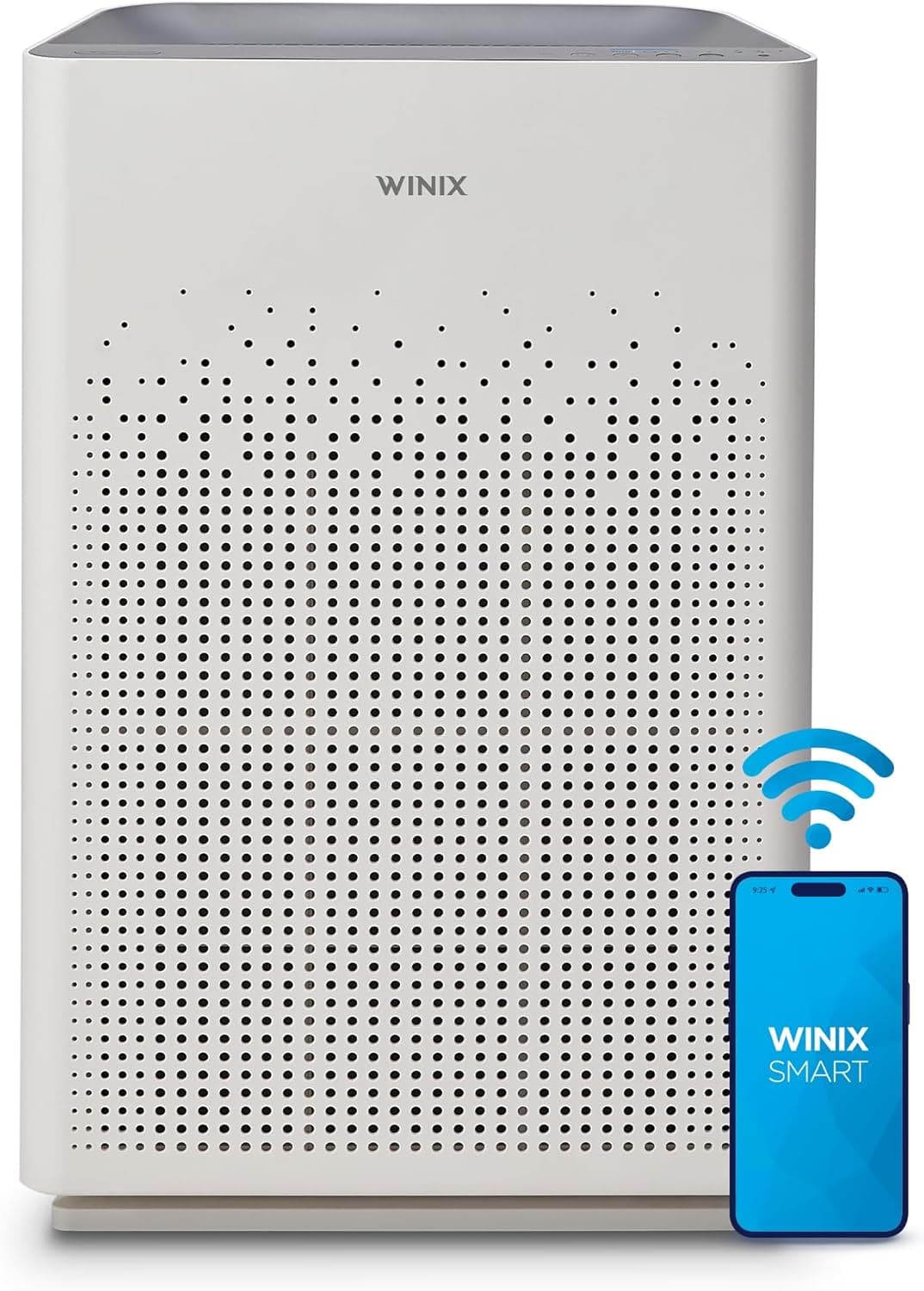 WINIX AM90 Air Purifier for Home Large Room Up to 1740 ft², Air Quality Monitor, True HEPA, Carbon Filter and 