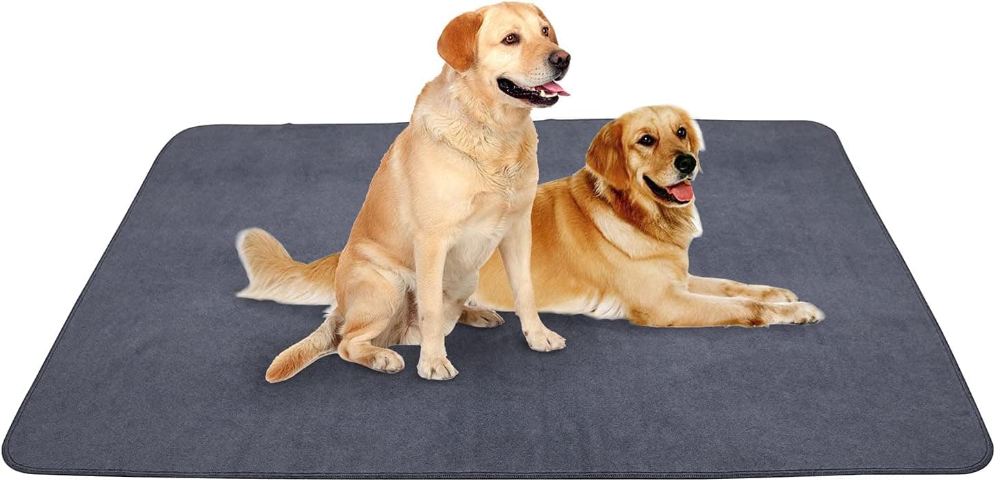 Peepeego Non-Slip Dog Pads Extra Large 72"x72", Washable Fast Absorbent Reusable Waterproof for Training, Whelping