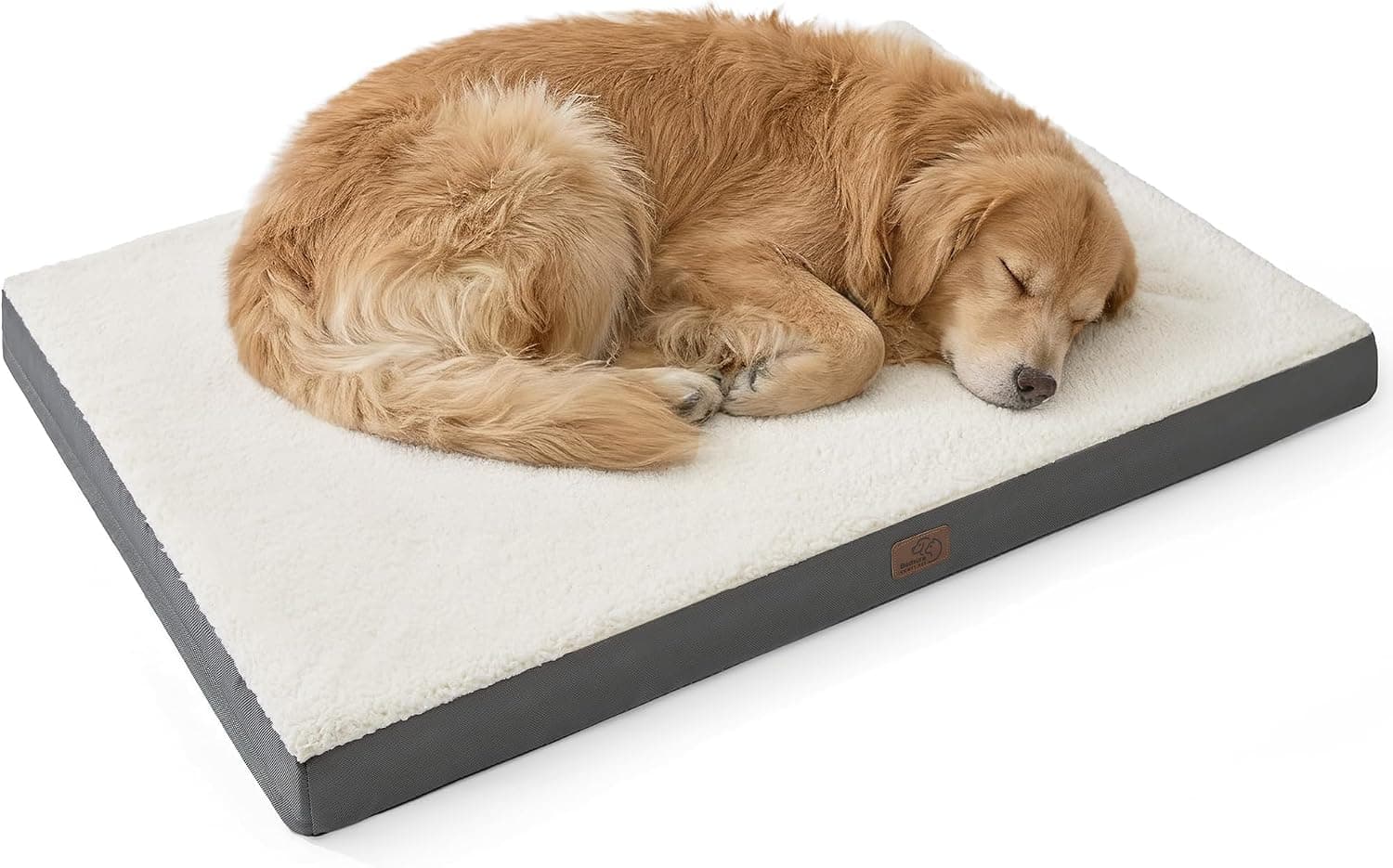 Bedsure XL Dog Beds Large - Removable Washable Cover, Orthopedic Egg Crate Foam Mat, Up to 100 lbs