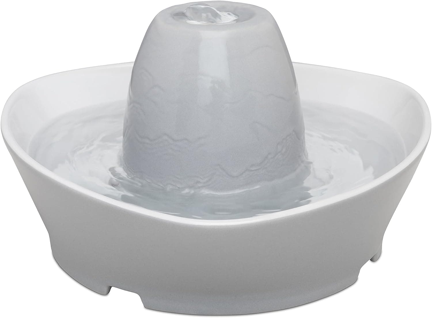 PetSafe Ceramic Pet Fountain 60oz Whisper-Quiet for Cats and Small Dogs