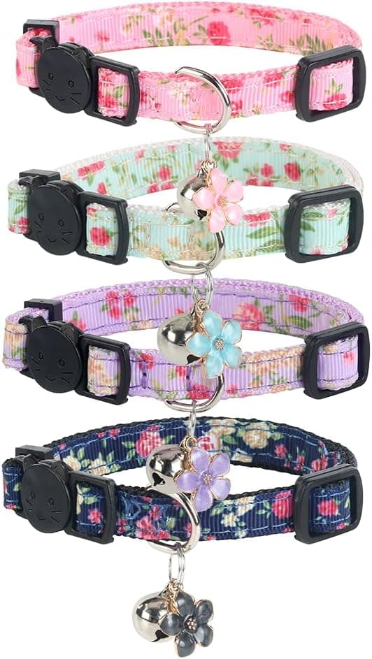 Yizepet Cat Collars with Bells, Breakaway Kitten Collar
