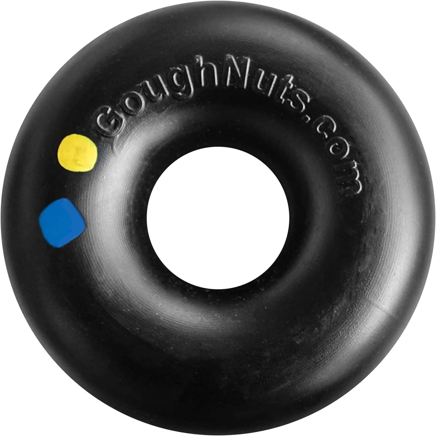 Goughnuts Heavy Duty Dog Chew Ring for Large Breeds, Black