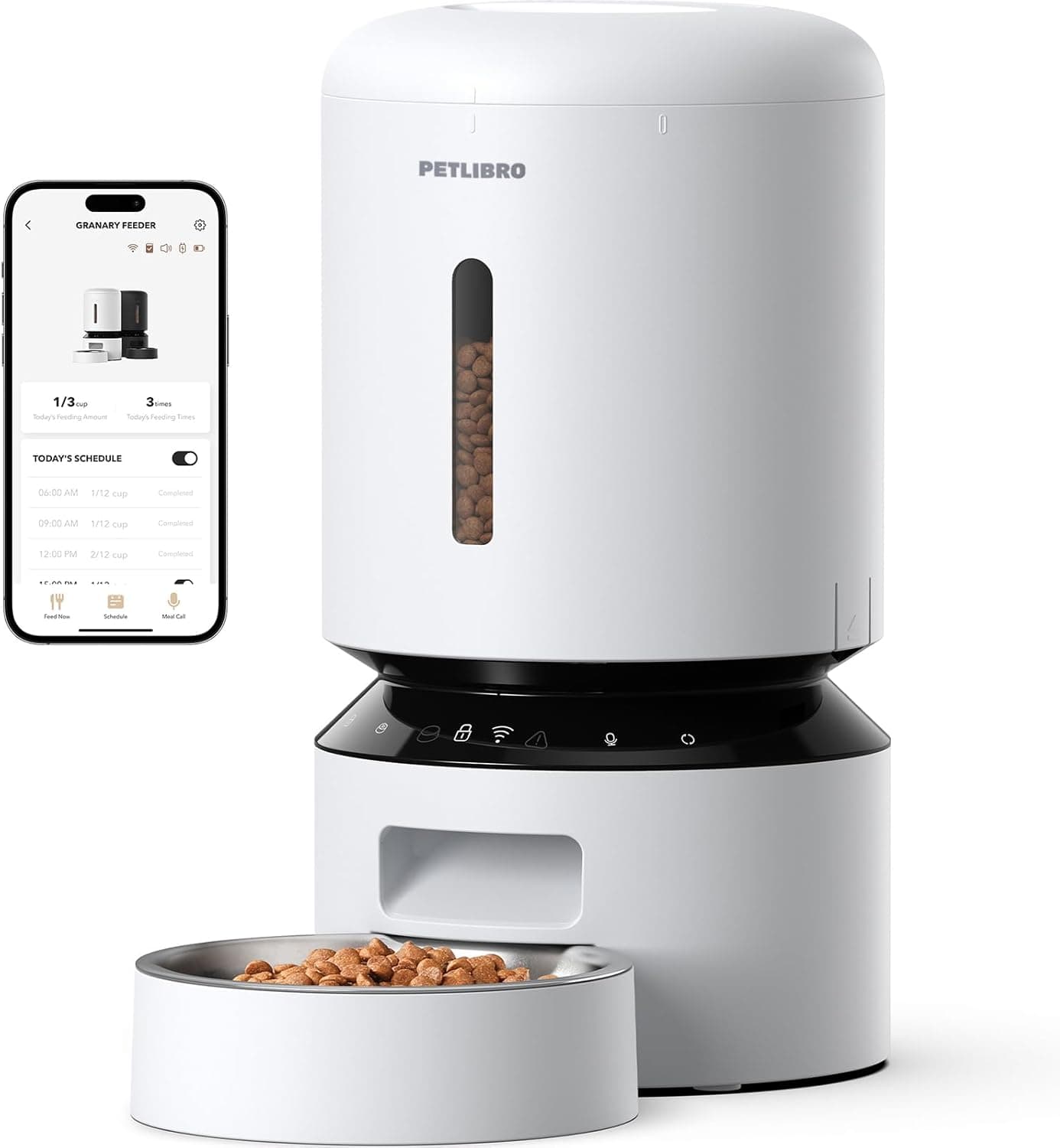 PETLIBRO Automatic Cat Feeder, 5G WiFi, 5L, Low Food Sensor, Granary Pet Feeder