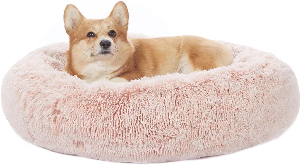 Bedfolks Calming Donut Dog Bed 30 inch Anti-Anxiety Machine Washable