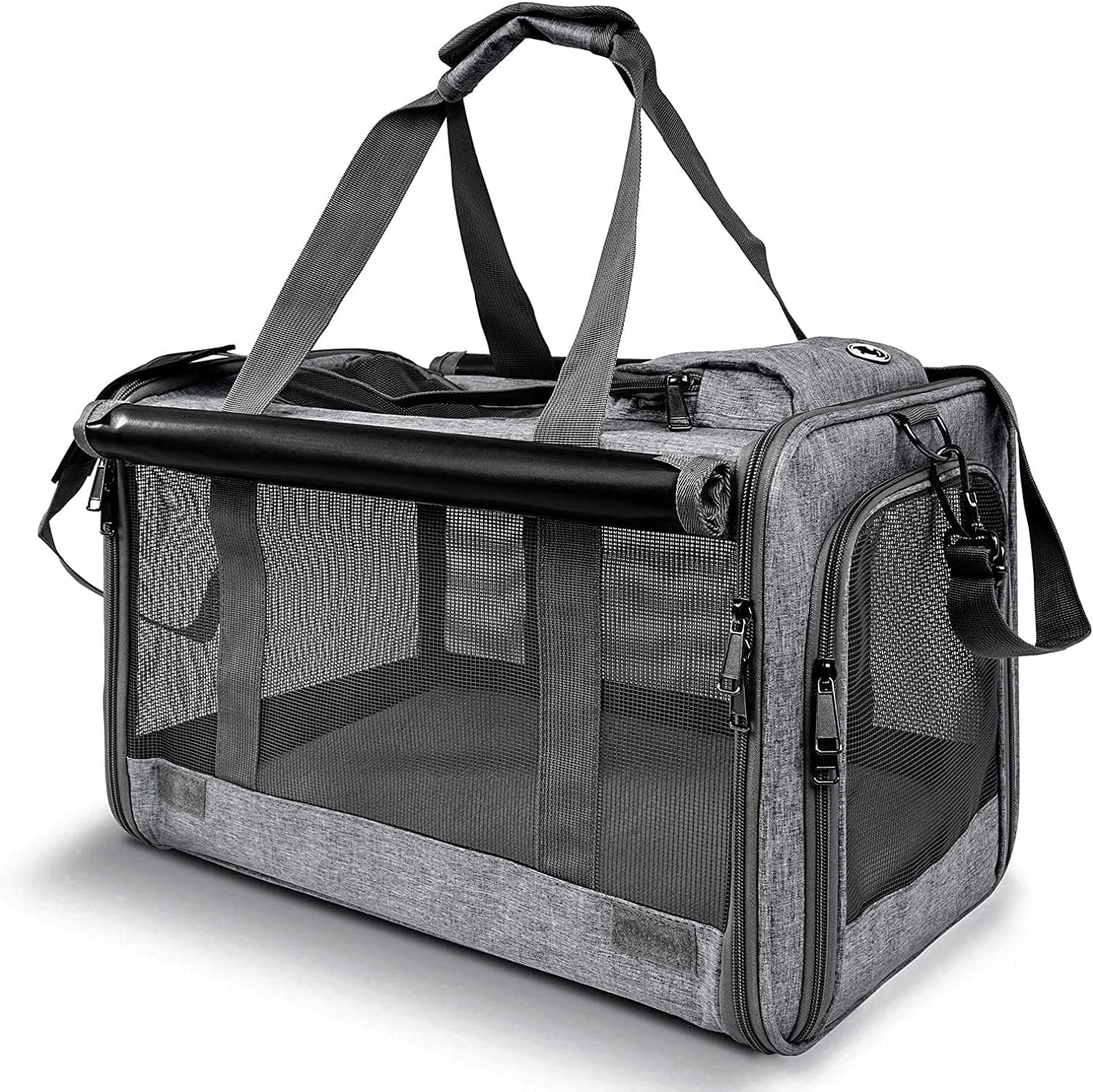 GAPZER Pet Carrier for Large Cats up to 20lbs, Washable