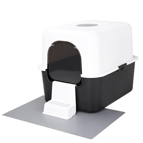 Sfozstra Enclosed Cat Litter Box: Splash Resistant Leak Resistant