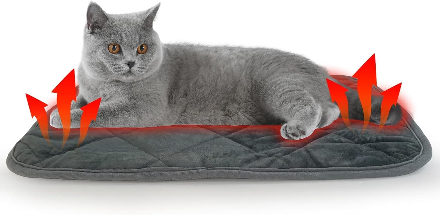 AUPETEK Self-Warming Cat Bed Washable Thermal Pad 21x15.7 in