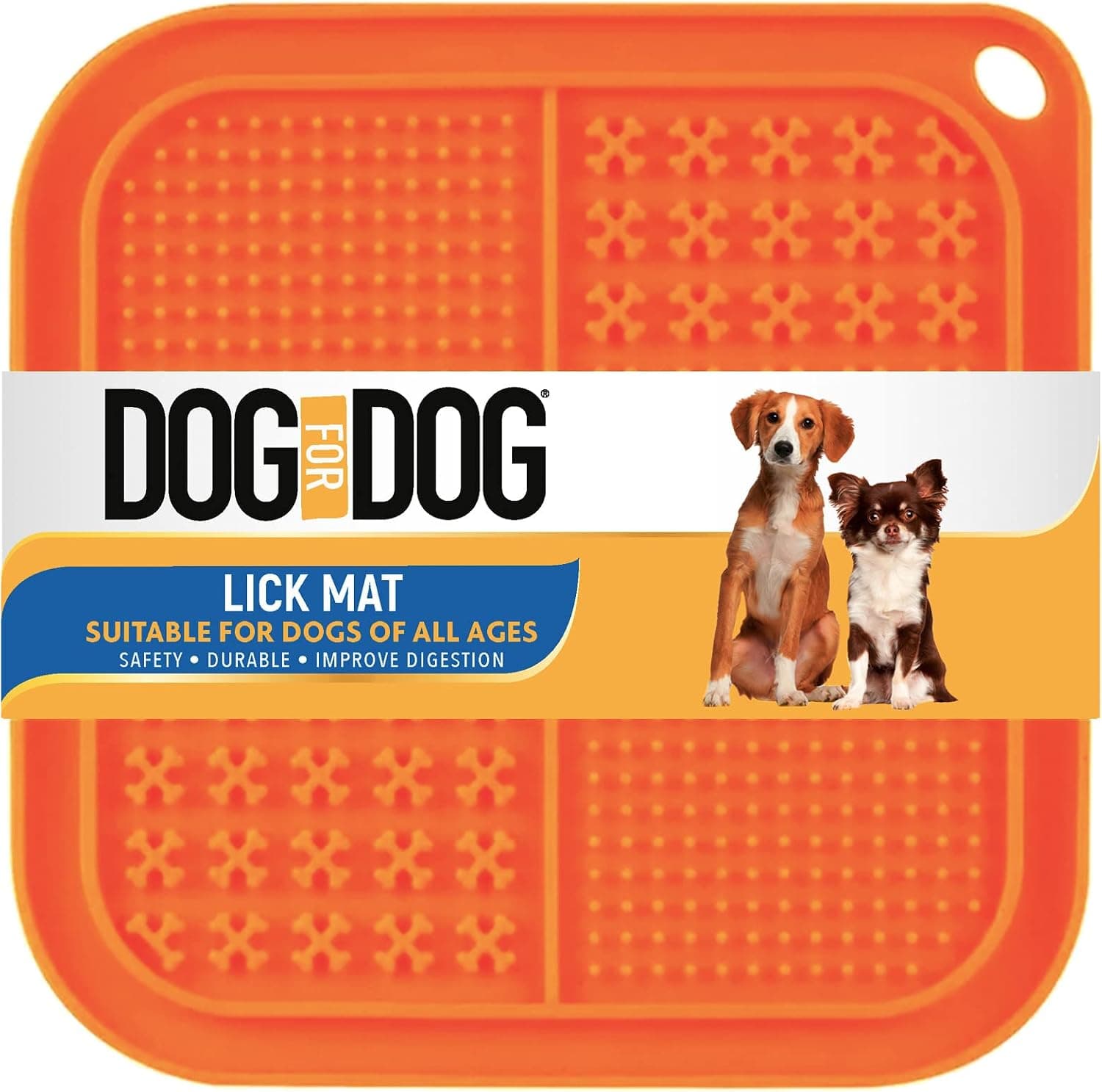 Dog Lick Mat - BPA-Free Non-Slip Silicone Slow Feeder for Calming and Anxiety Relief, Pack of 2