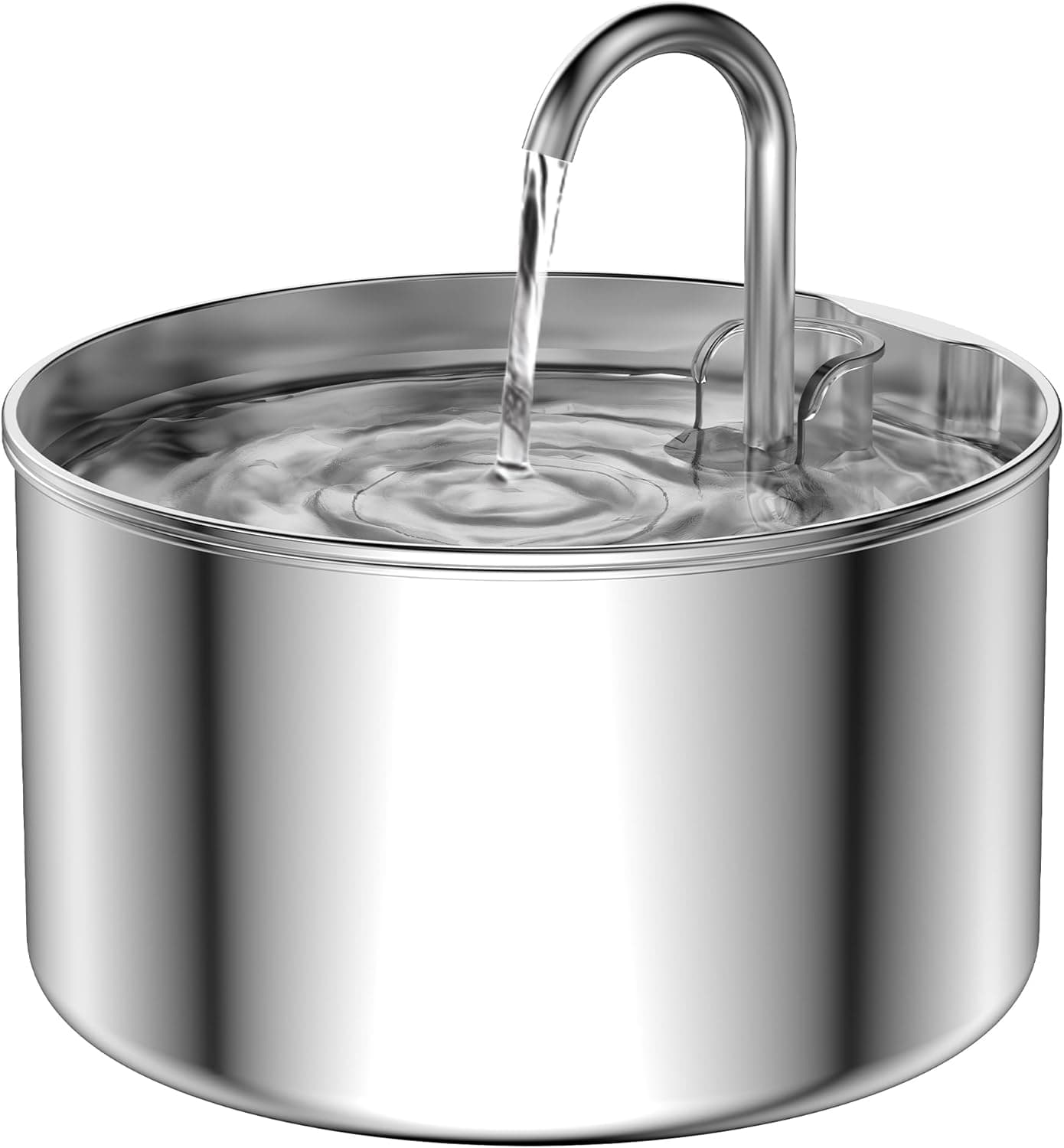 AOOGITF Cat Water Fountain Stainless Steel Ultra-Quiet 24/7 Running Water Dispenser