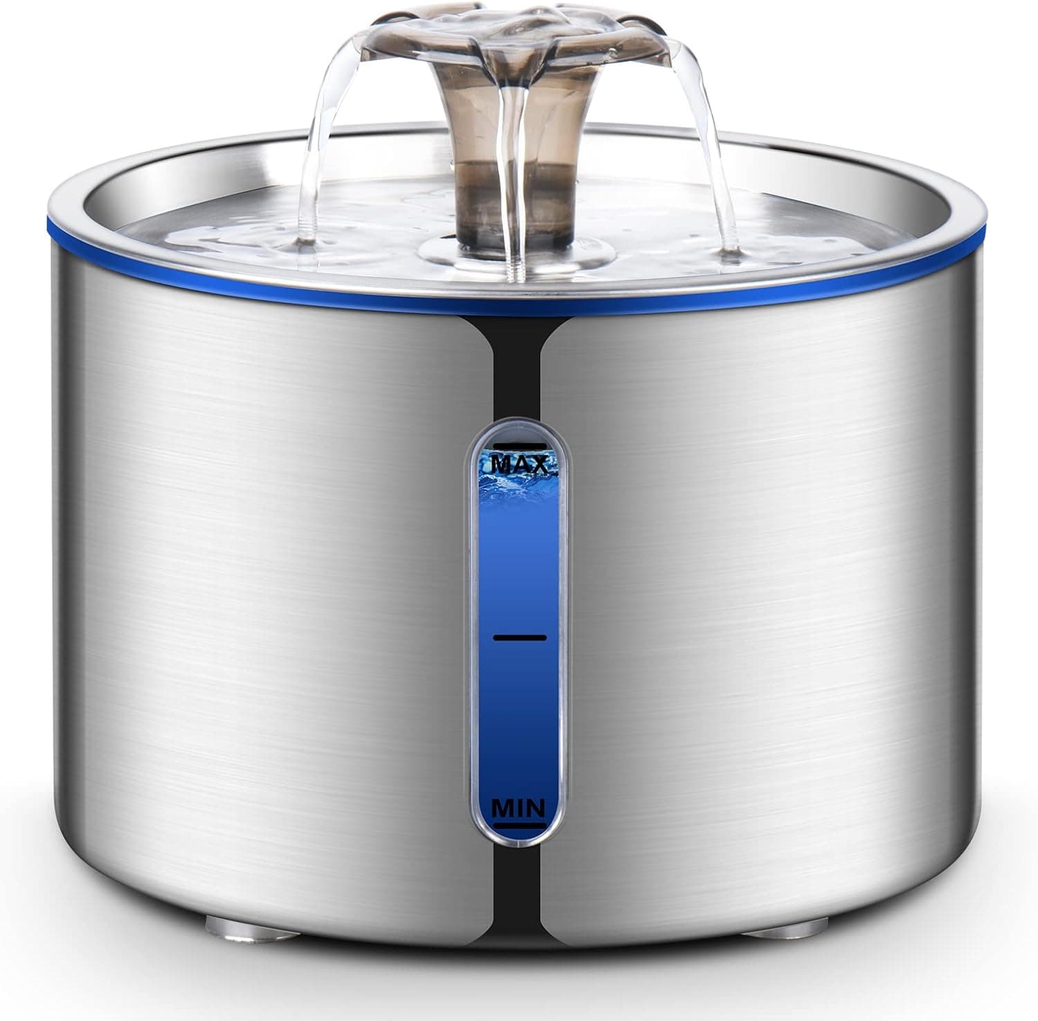 BOORCA Cat Water Fountain 84oz/2.5L Stainless Steel Ultra-Quiet Pump