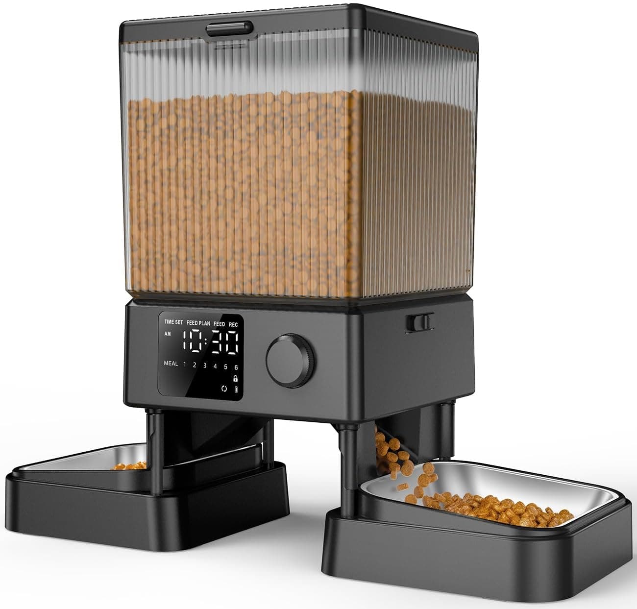 oneisall Automatic Cat Feeder for 2 Cats, 20 Cups/5L Dry Food Dispenser