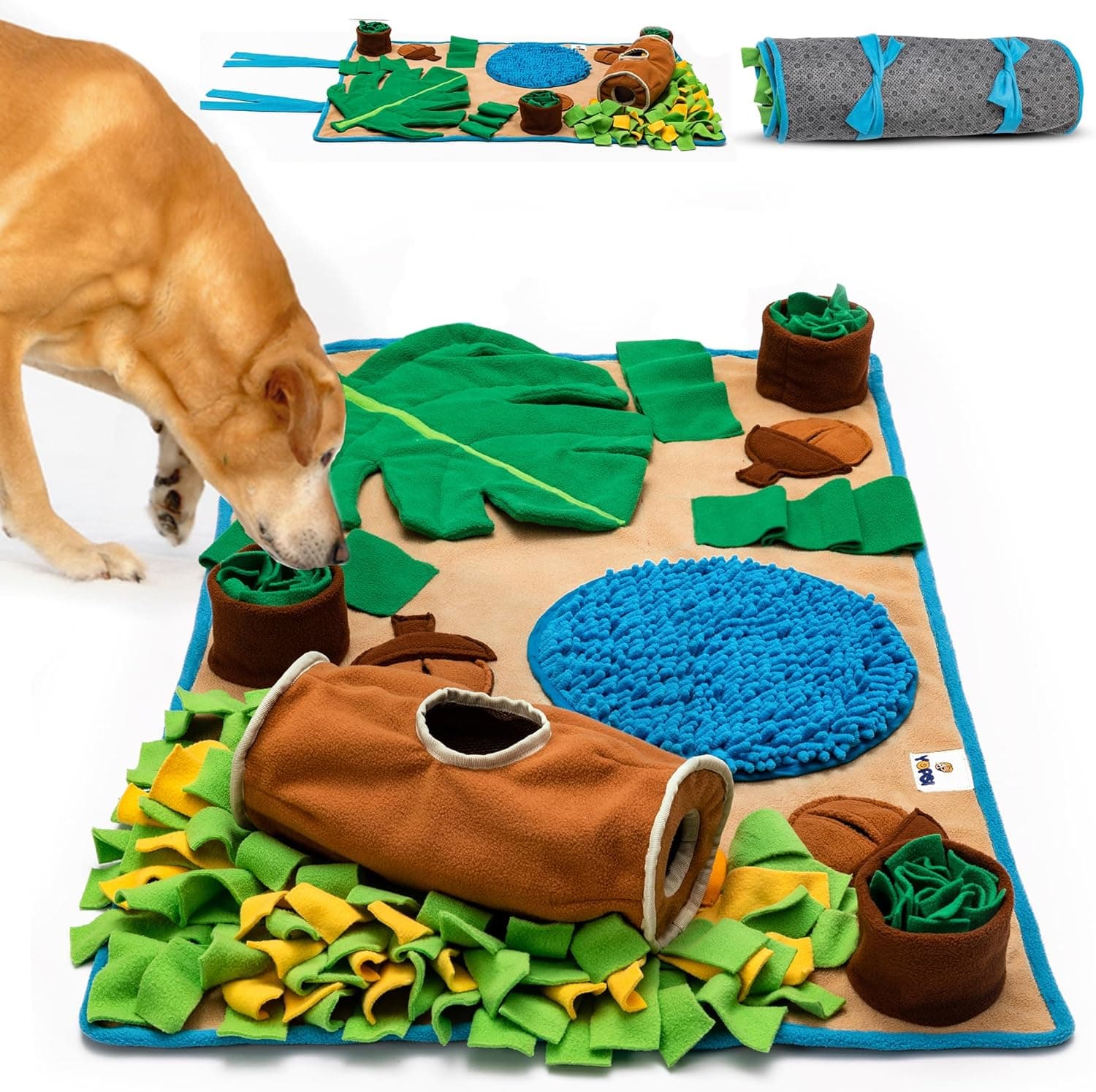 Snuffle Mat for Dogs Large Breed 39.4''x23.6'' - Interactive Sniff Mat Enrichment Toy