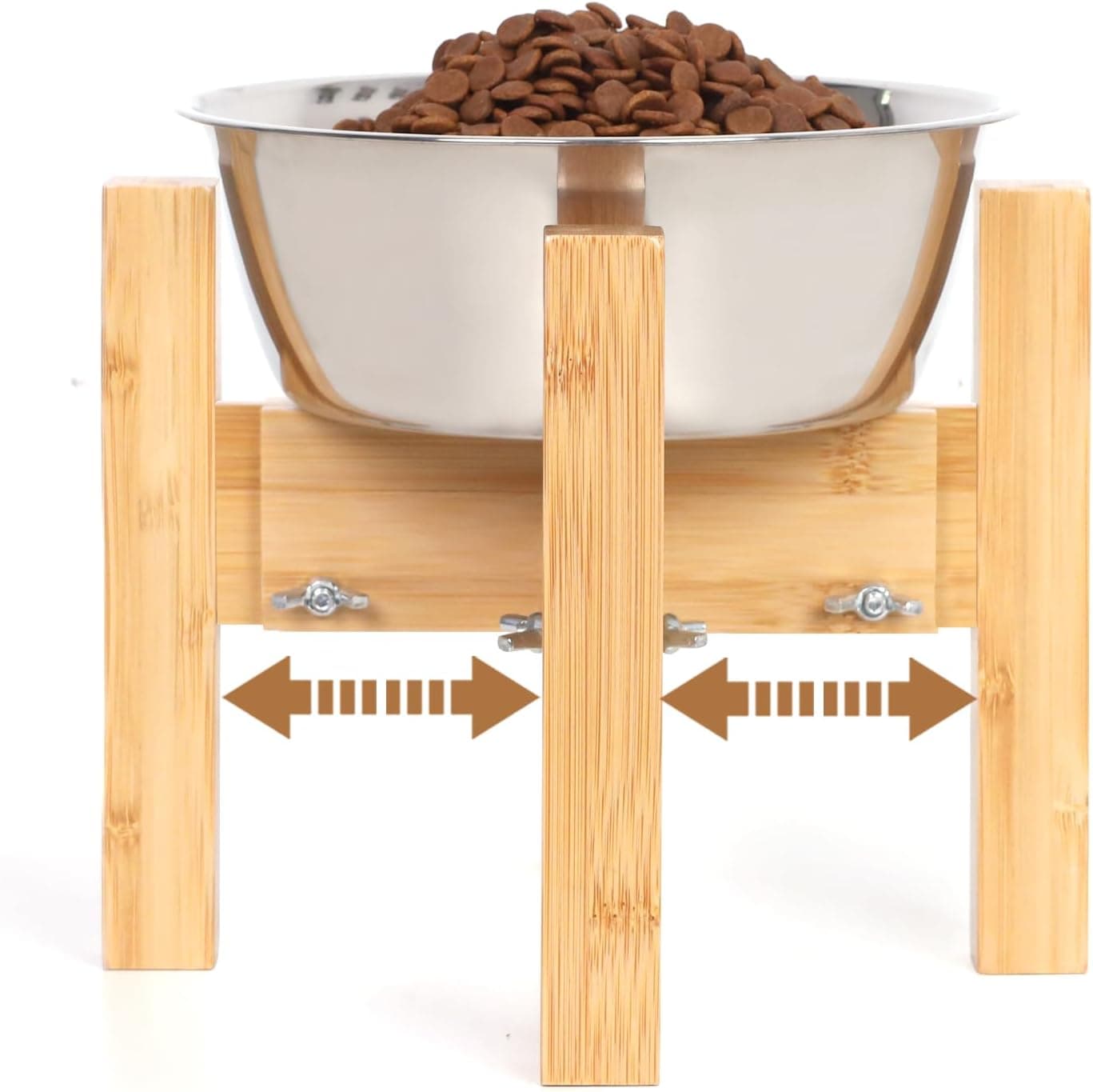 Elevated Raised Dog Bowl Stand, Adjustable Single Holder