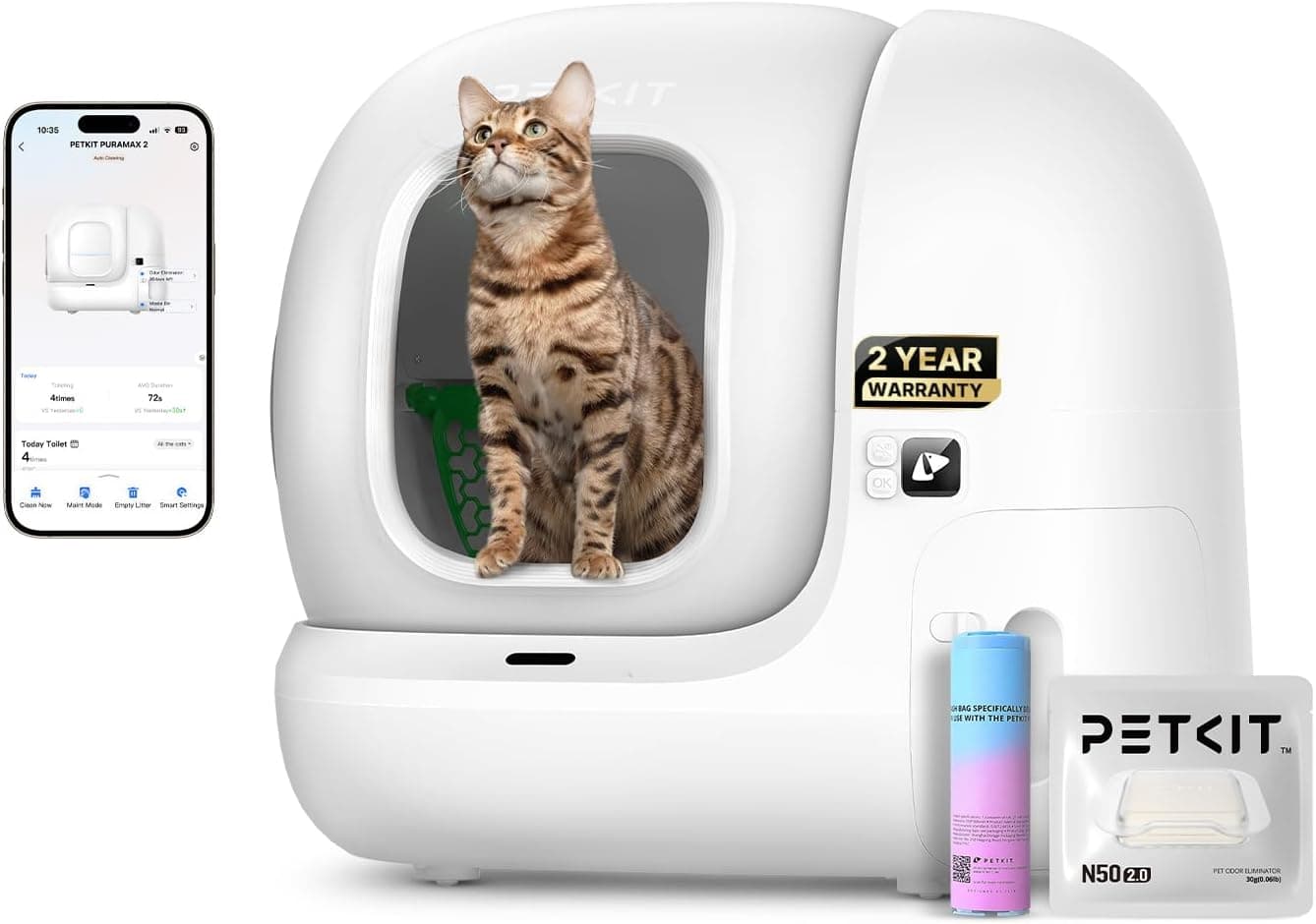 PETKIT PuraMax 2 Automatic Self-Cleaning Cat Litter Box with App Control