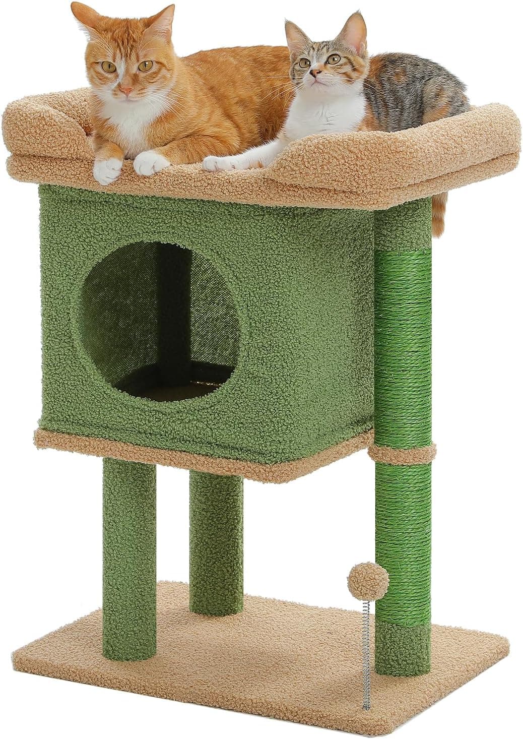 PAWZ Road 26" Cactus Cat Tree Cat Tower for Small Space