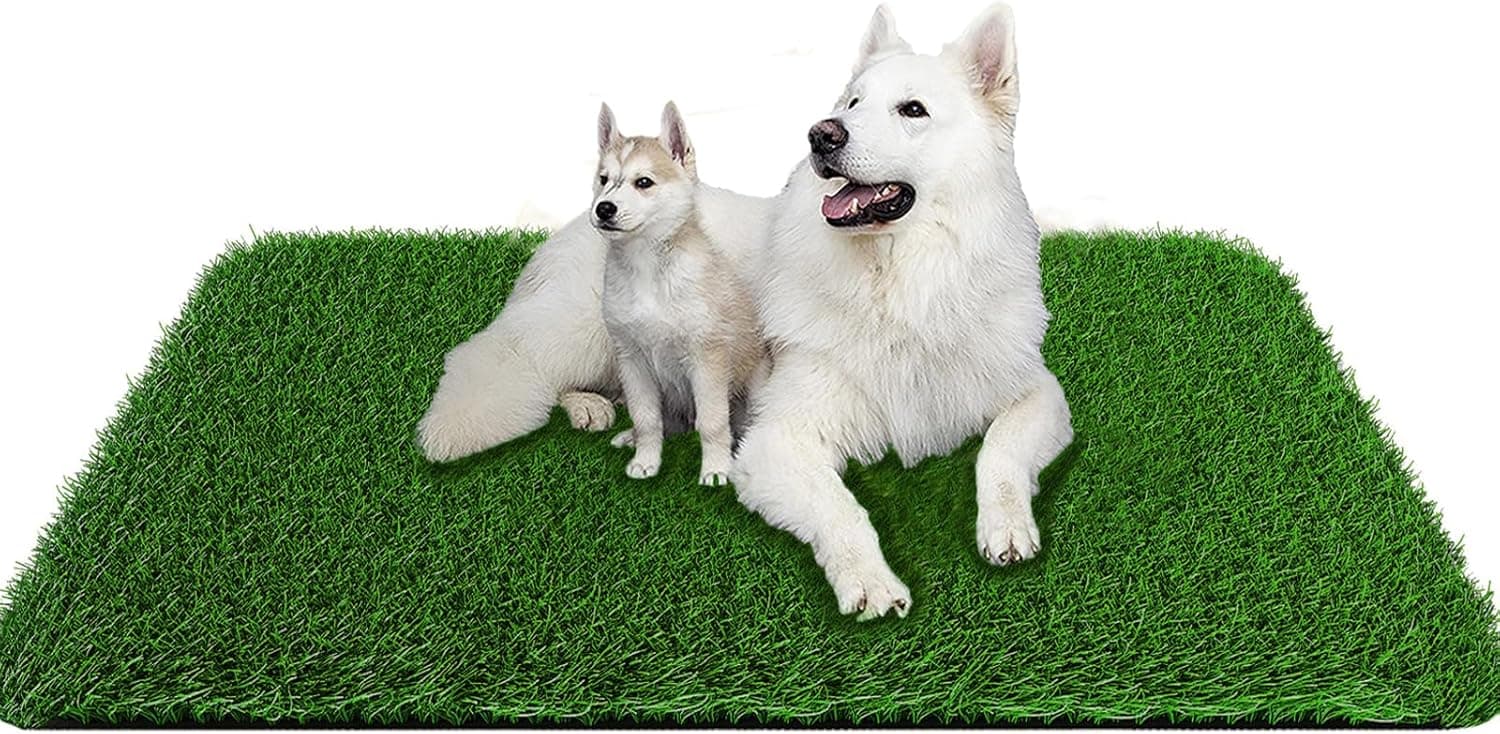 Grass Pad for Dogs 39.3 x 31.5 in Fast-Drain Artificial Grass Potty Training